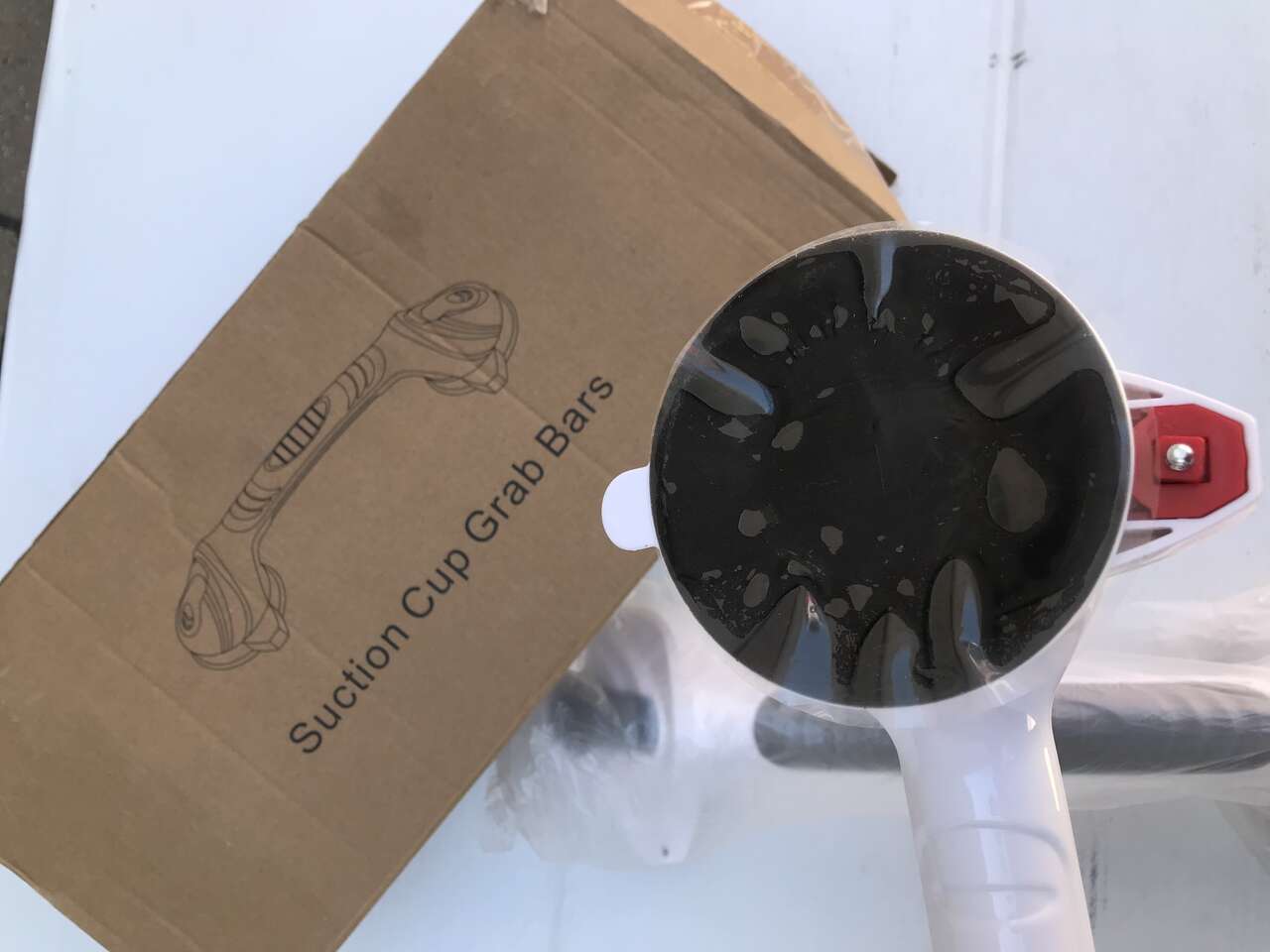 Bath Handle permanent suction cup handle