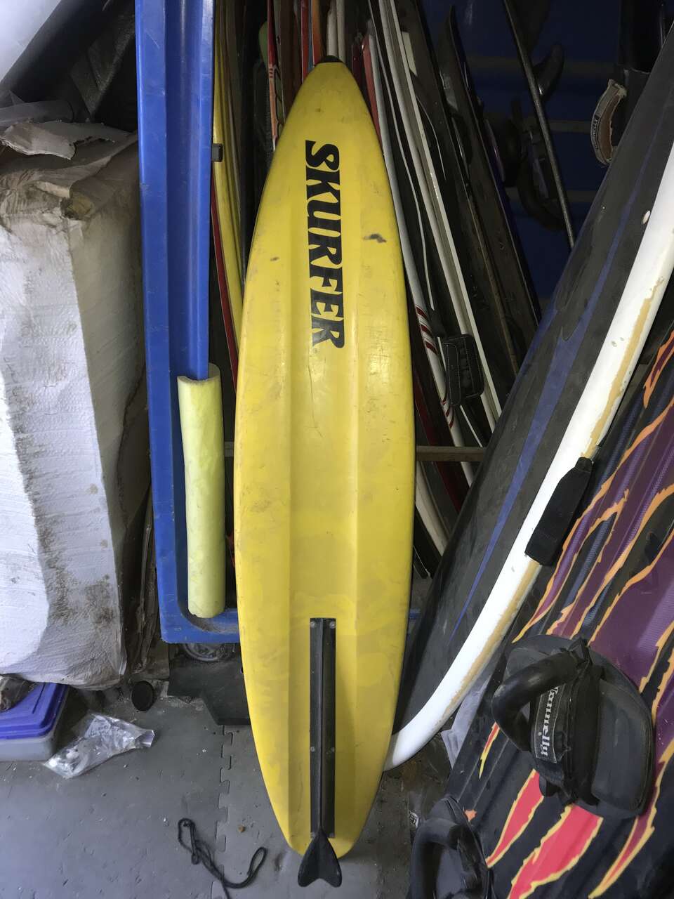 VINTAGE Original skurfer blast Wakeboard surfboard with T-fin wake board surf board