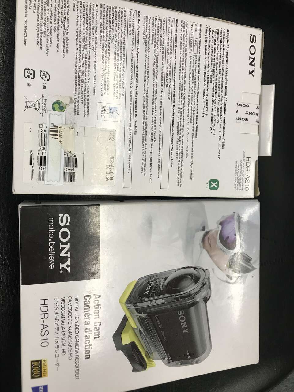 Sony action cam WITH UNDERWATER HOUSING new in the box