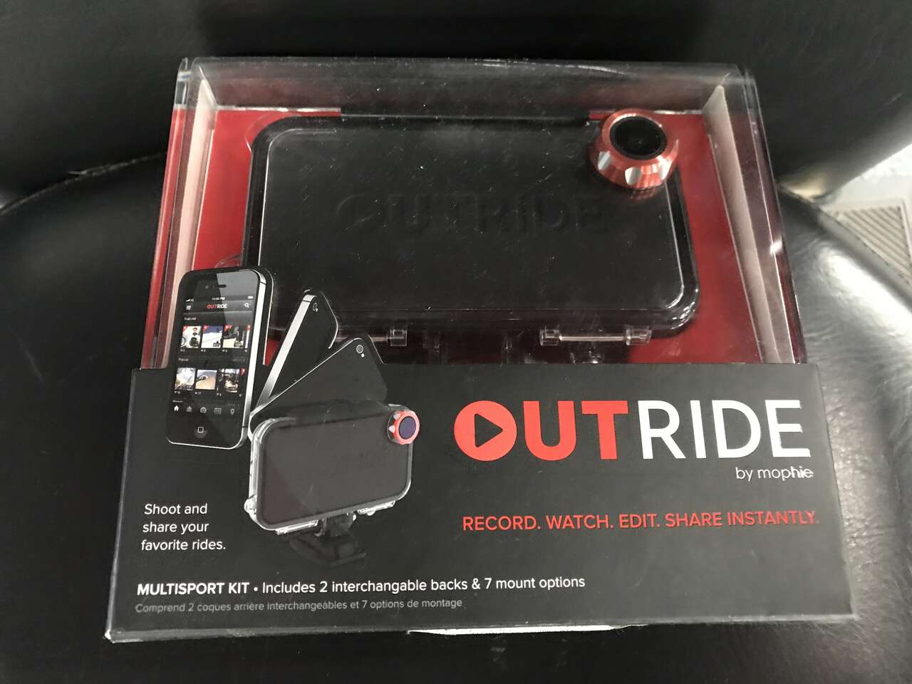 iPhone Waterproof action cam case with mounts for Iphone 4 or 4s