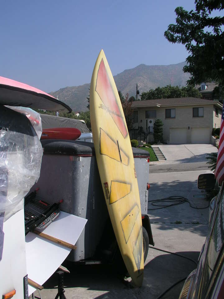 12 FOOT RESIN RESEARCH CUSTOM WINDSURF BOARD  OR KIDS PADDLEBOARD SUP WATER TIGHT