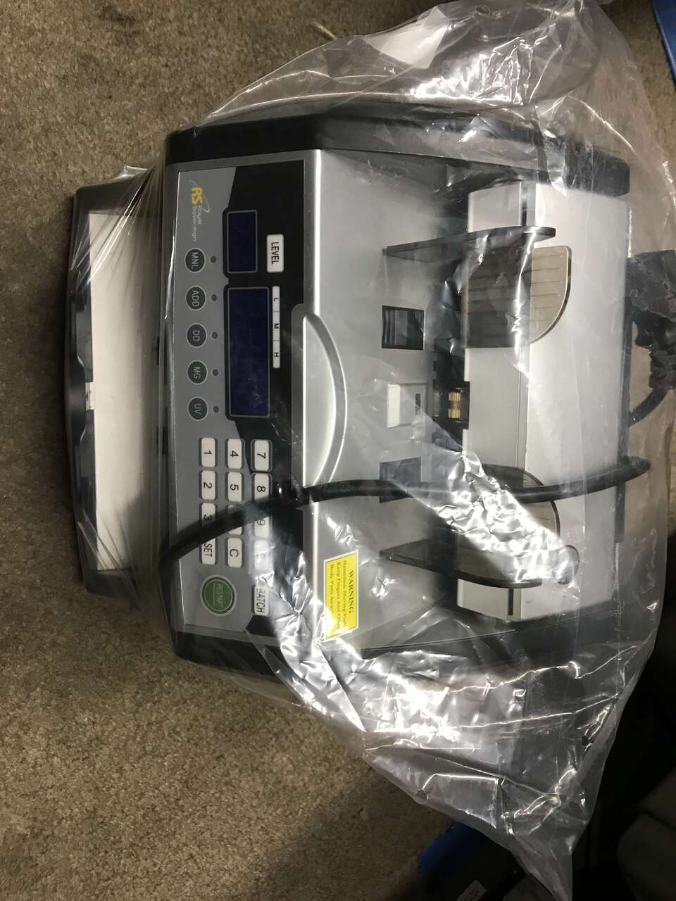 Royal sovereign bill counter money counter cash counter model 103