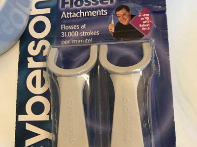 Cyber sonic toothbrush with brand new brush floss and tongue cleaner