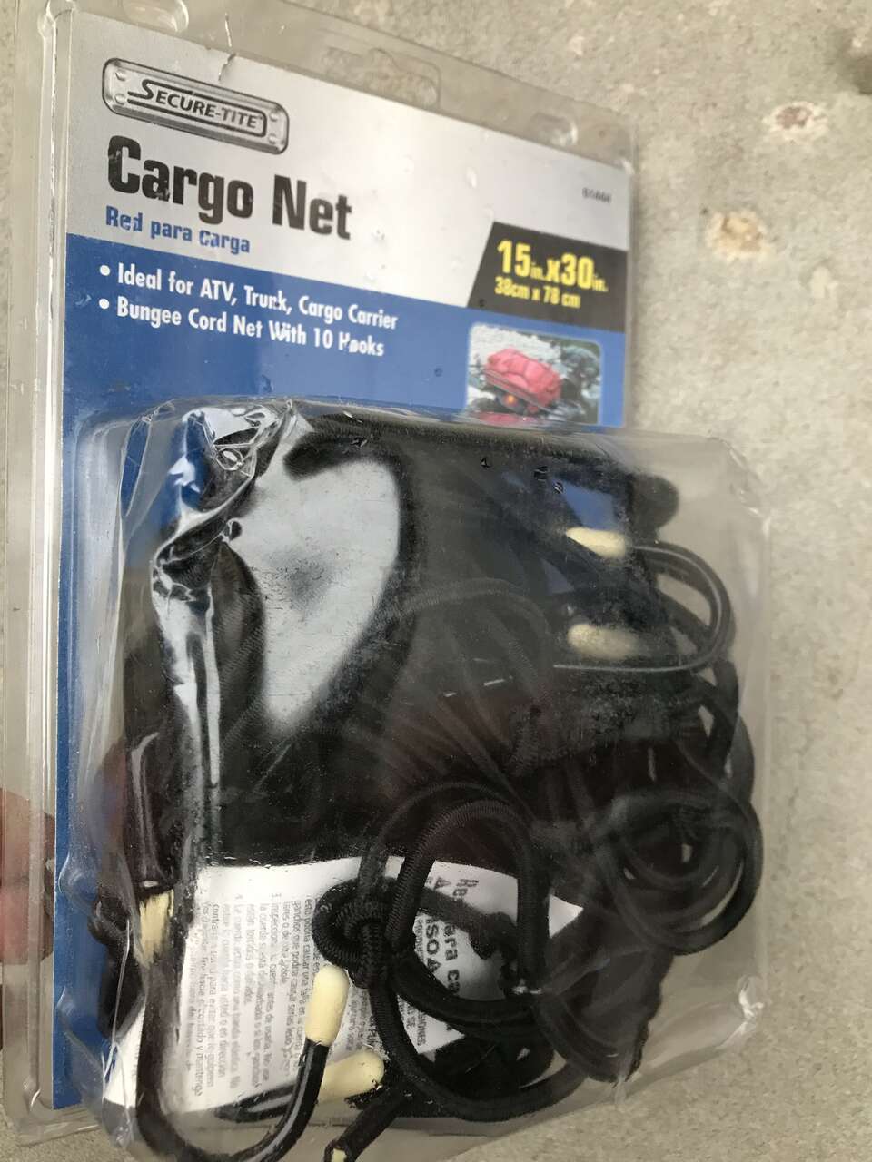 New cargo net 30” x 15”