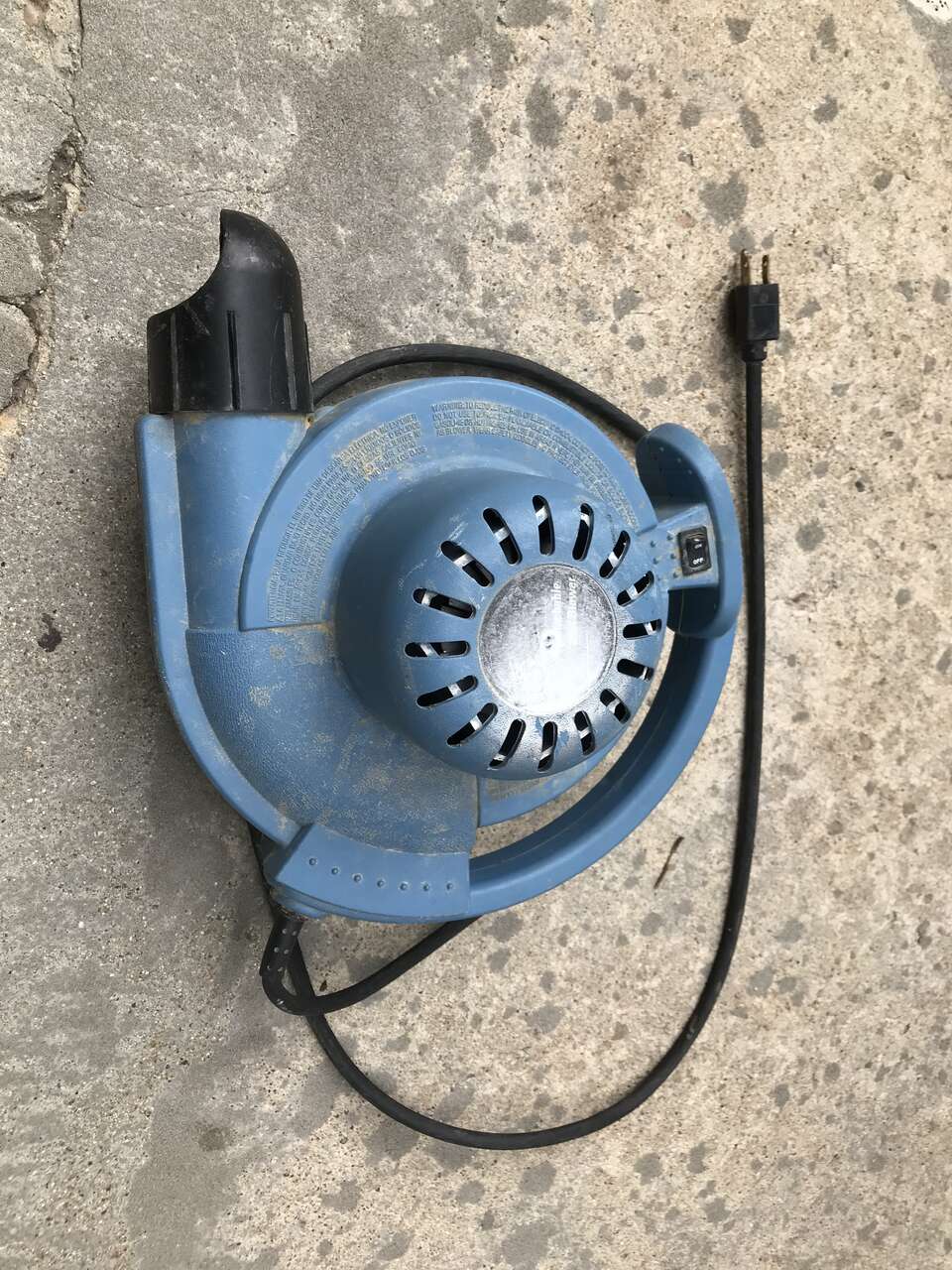 Industrial 12 amp corded pipe fan blower