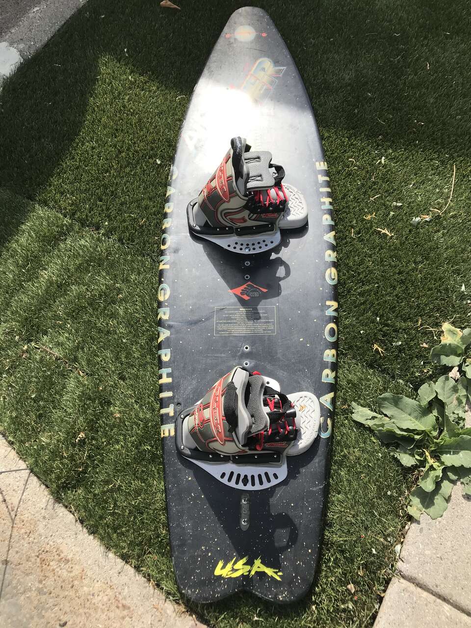 KIDDER Air wave carbon graphite Wakeboard with bindings surf board wake surf