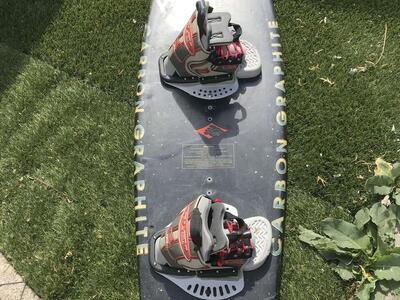 KIDDER Air wave carbon graphite Wakeboard with bindings surf board wake surf