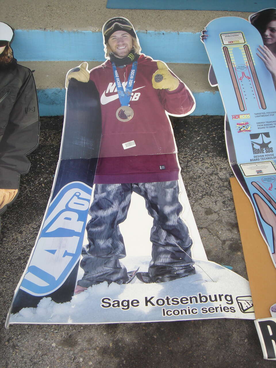 SAGE KOTSENBURG SOCHI GOLD MEDALIST LIFE SIZE CUTOUT
