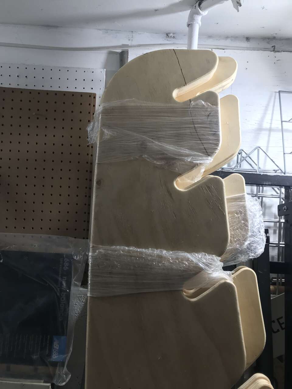 Snowboard rack 7 foot tall