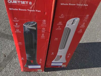 Honeywell tower fan with remote quiet 5 or quiet 8