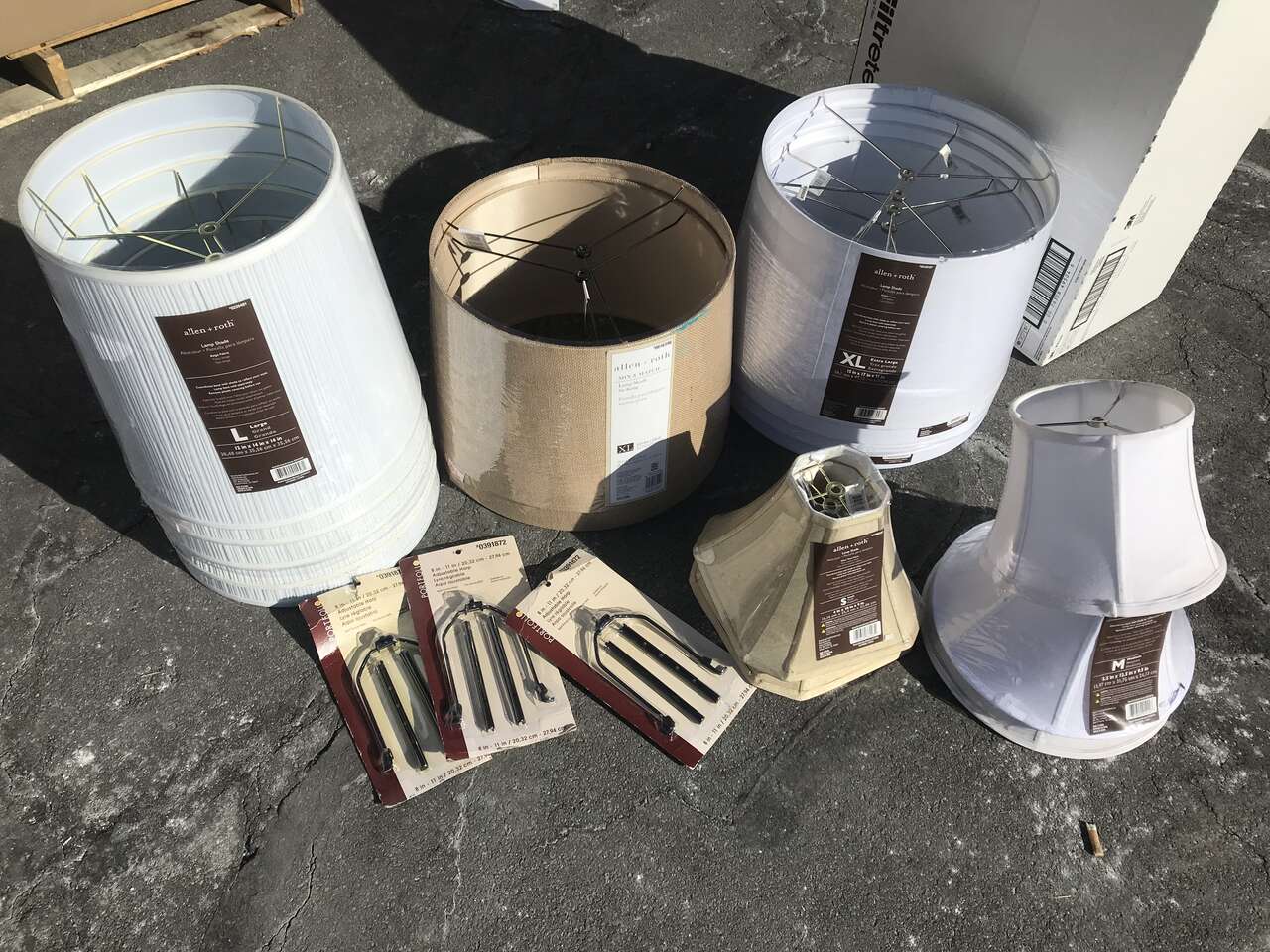 New Allen Roth lampshades large or extra large ,lamp resellers special