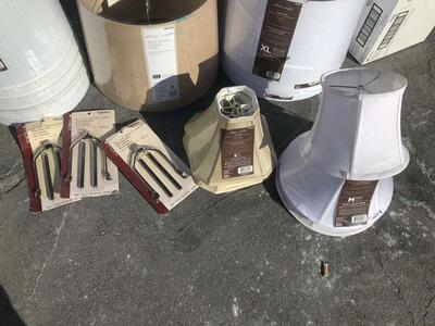 New Allen Roth lampshades large or extra large ,lamp TAKE ALL FOR 30.00 or 5.00 each