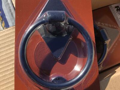 Heavy duty steel door knocker OR towel ring new in package / towel hanger