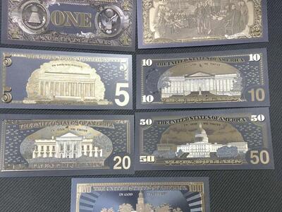 New Gold back dollars in all 7 denominations goldback