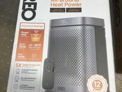 DREO ceramic heater Adam core NEW IN BOX
