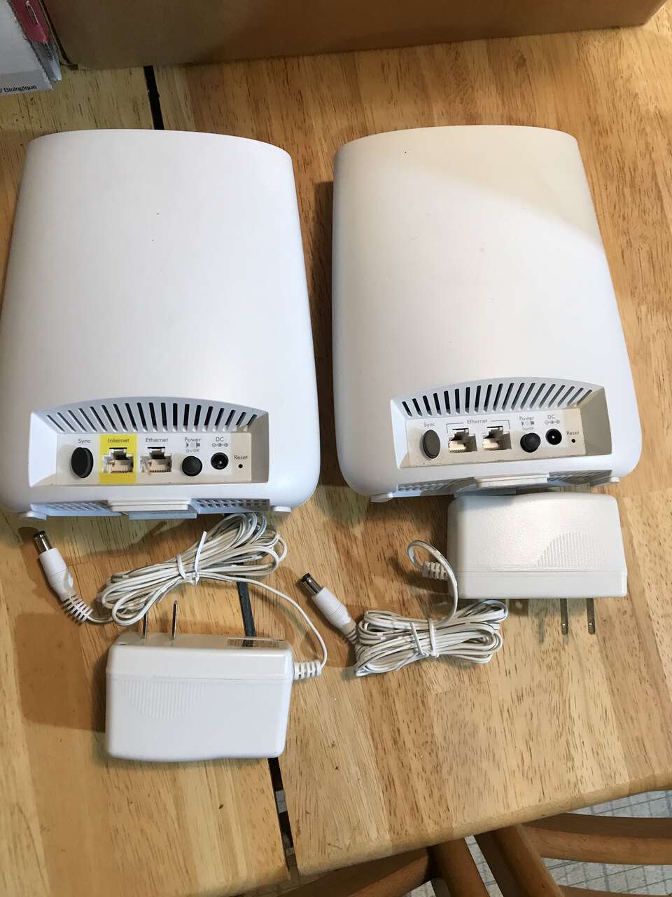 New ORBI wireless router extension with power cords