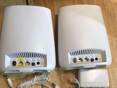 New ORBI wireless router extension with power cords