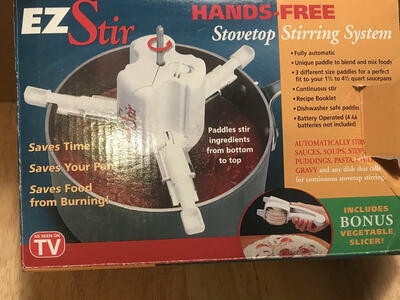 hands free stovetop stirring system