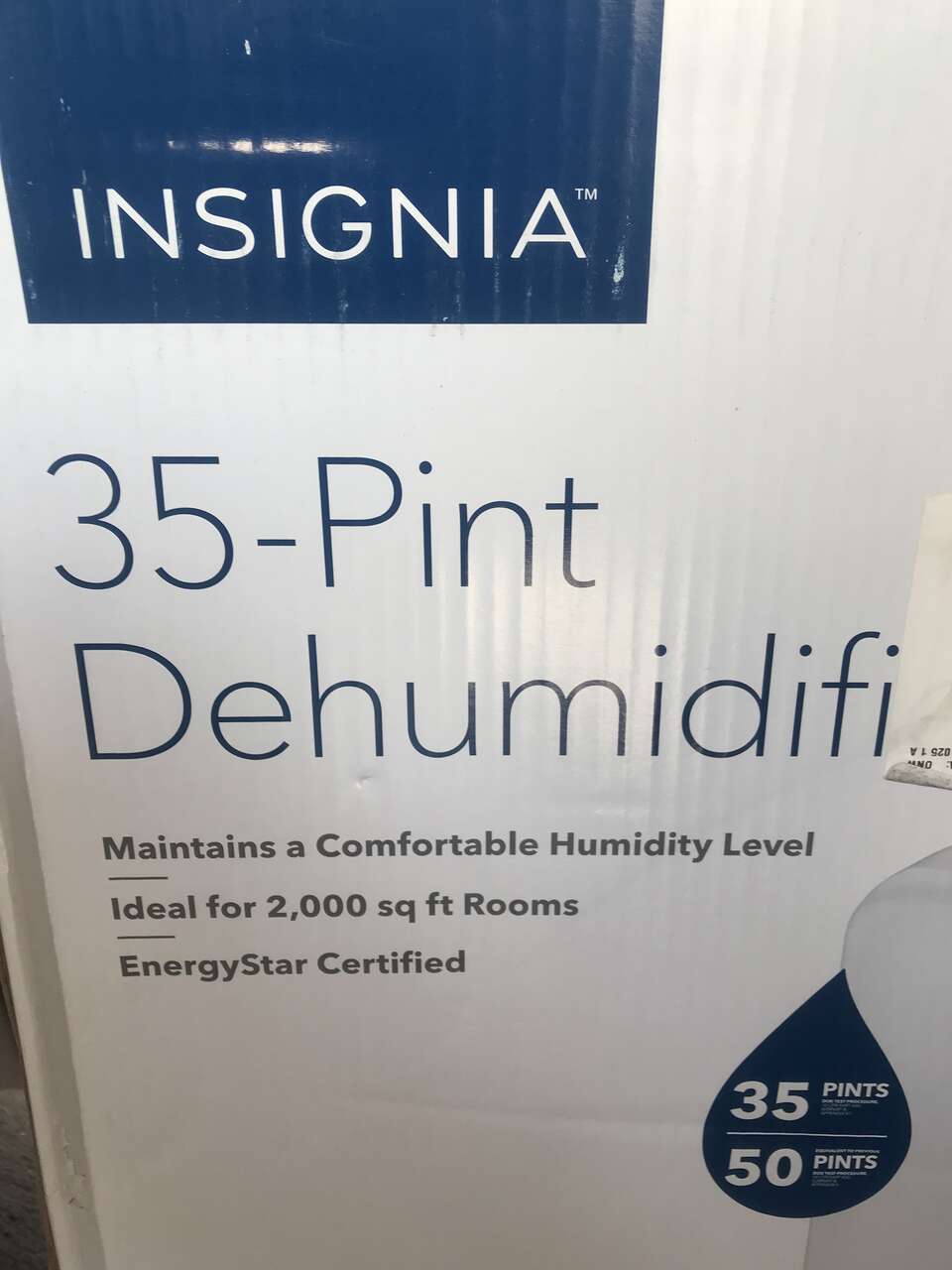 Heavy duty 35 pint dehumidifier