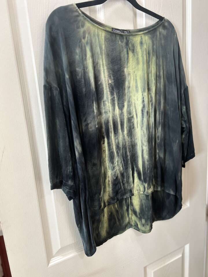 Gypsy Silk Boho Blouse Medium