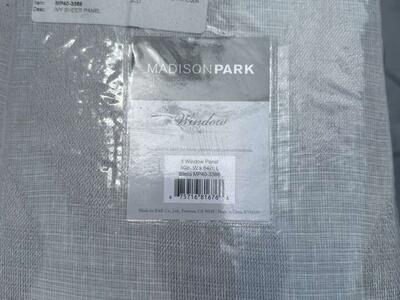 Set Of Two Silver Grey Curtains