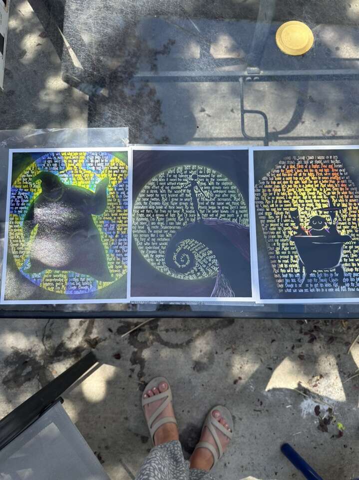 Nightmare Before Christmas Word Art