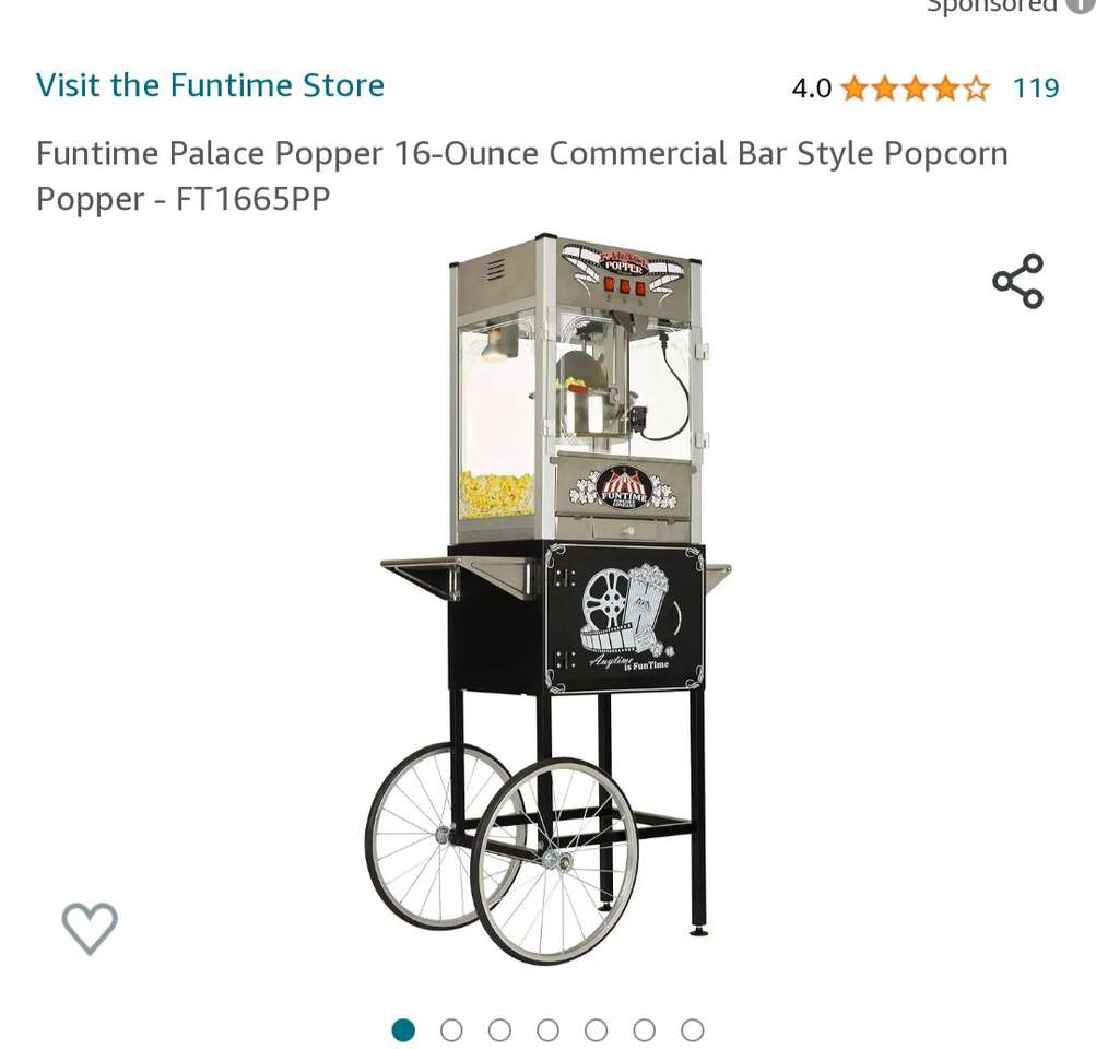 FUNTIME 16 Oz Popcorn Machine + Cart… Appliances