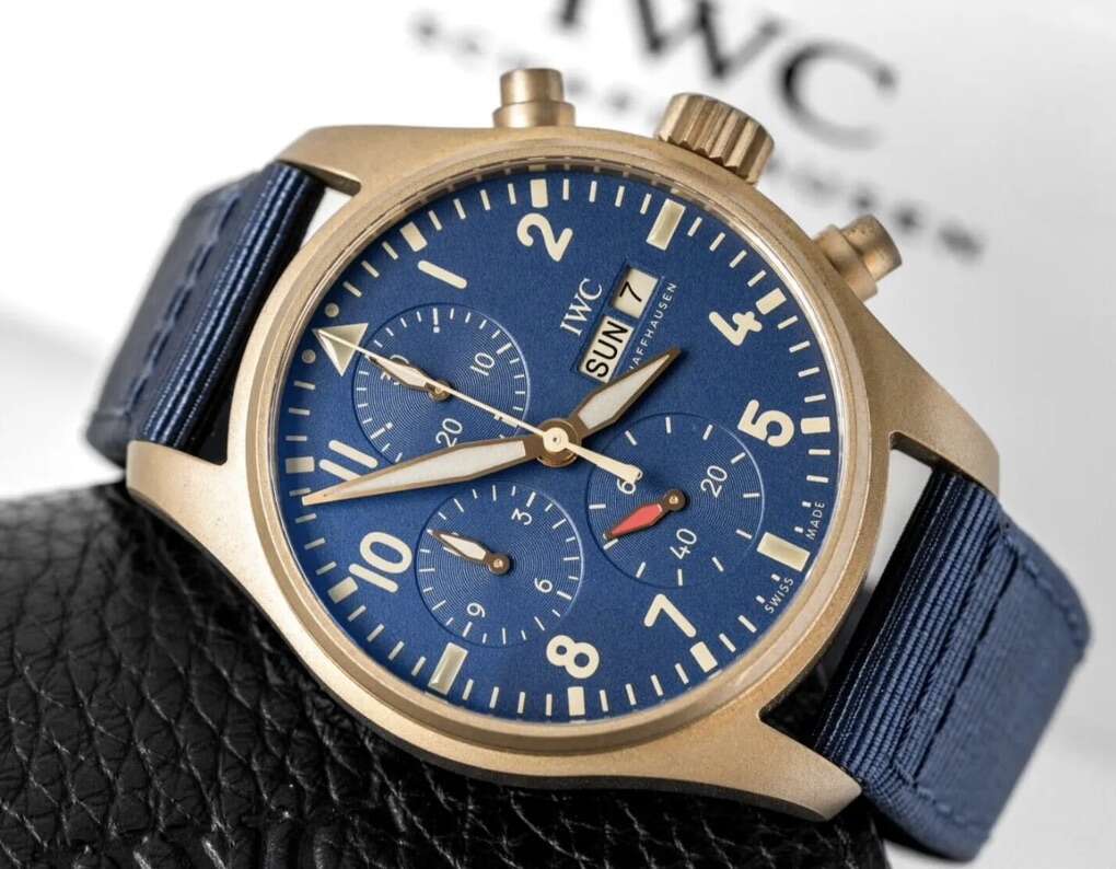 IWC Pilot Chrono 41 Blue Bronze IW388109 FULL
