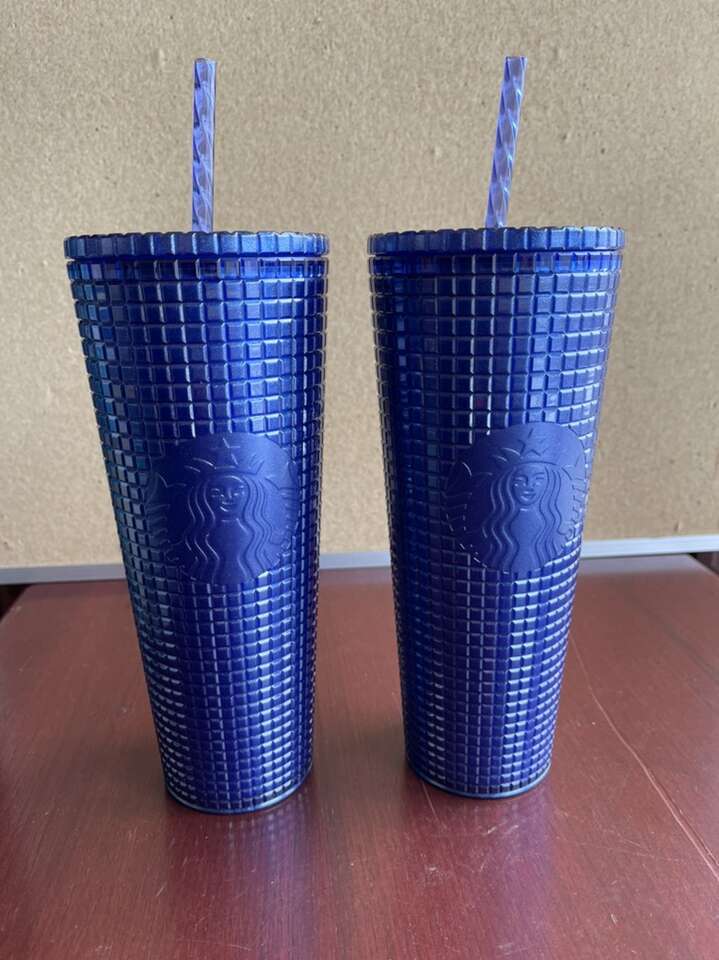 NEW 2 each Starbucks Cup Double Walled Purple