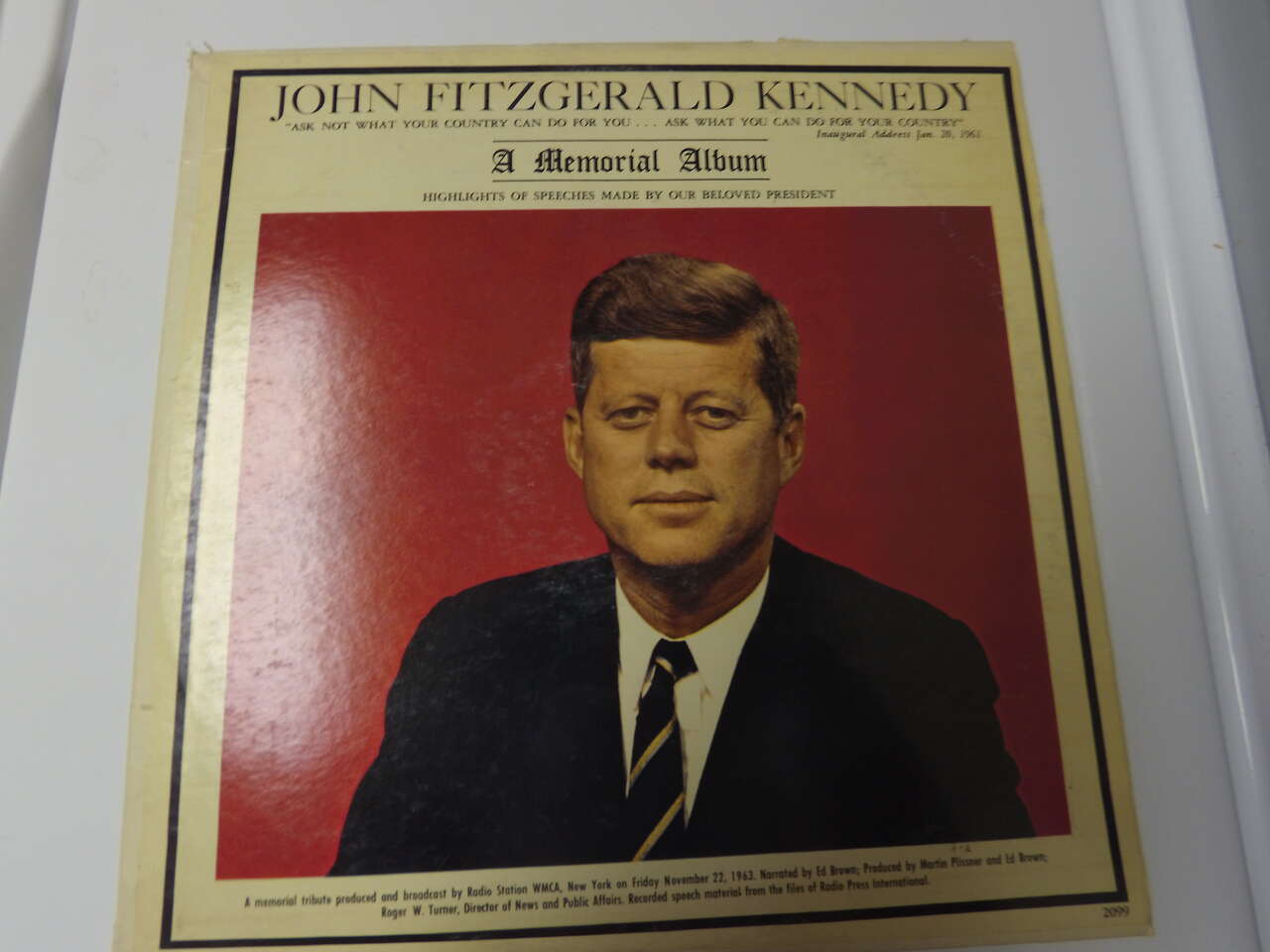 vinyl vintage John Fitzgerald Kennedy A Memorial Album