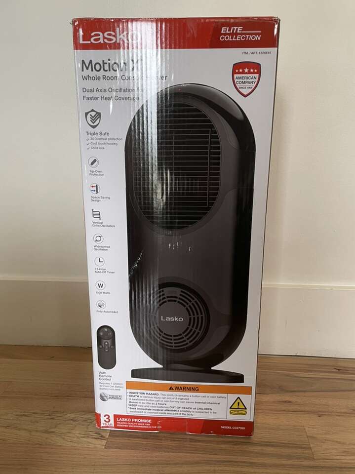 Lasko Motion X Whole Room Console Heater