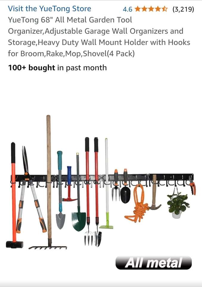 New 68 inch All Metal Tool Organizer