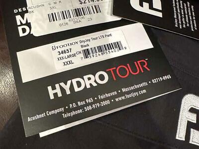 Footjoy DryJoys HydroTour Pants XXXL