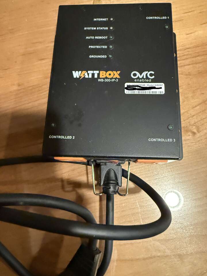 WattBox WB-300-IP-3 IP controlled outlets