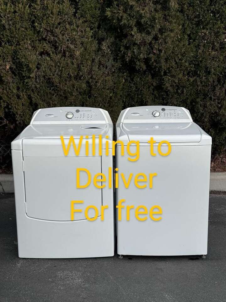 Used whirlpool cabrio washer deals and dryer for sale