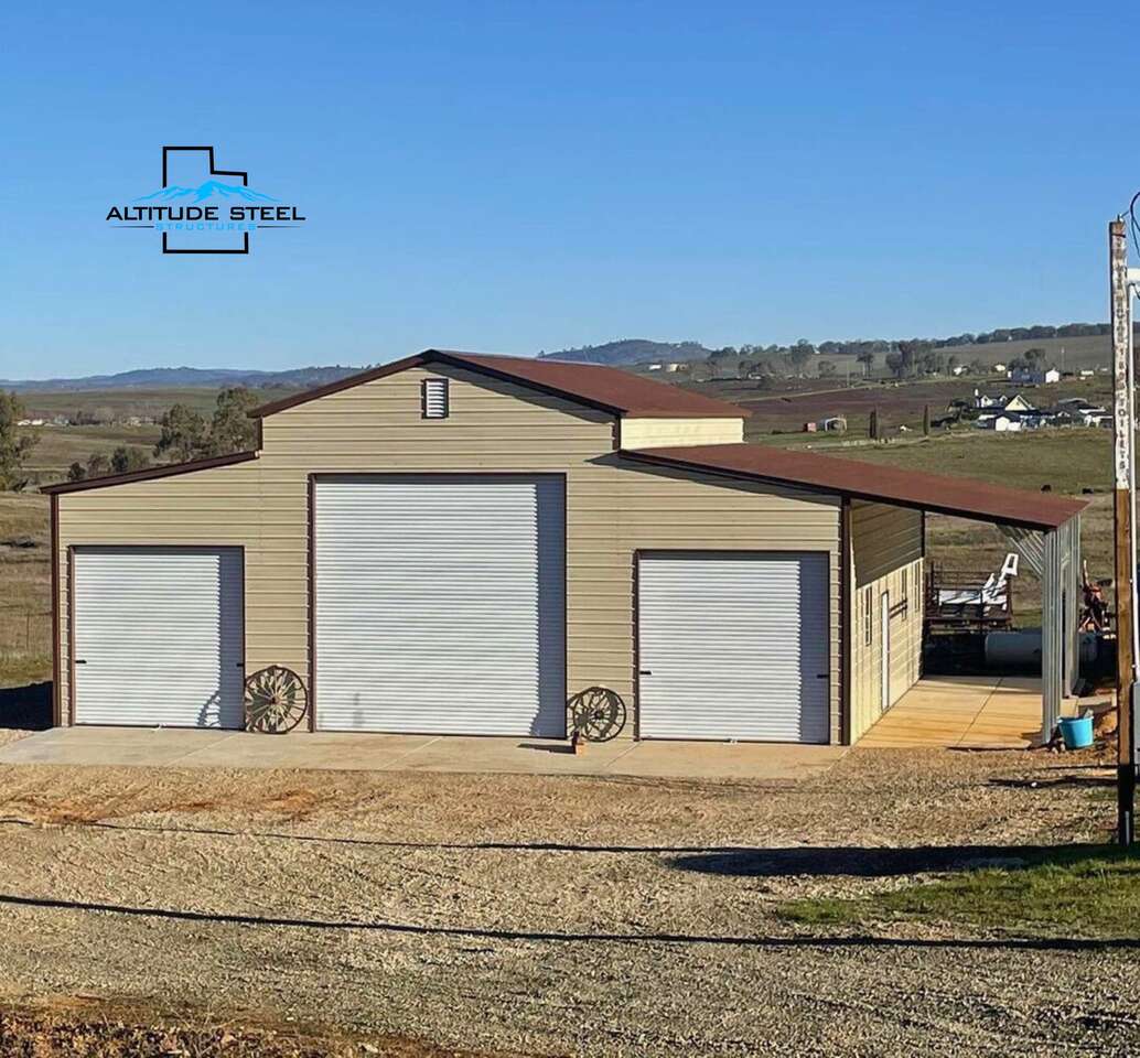 We build steel barn sheds horse stalls john deere tractor trailer tractor storage