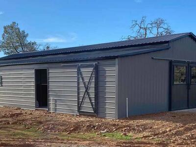 We build steel carports barns horse barn tractor trailer equipment sheds