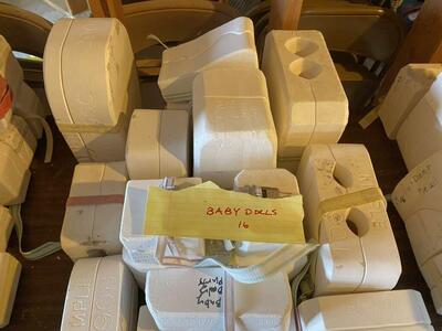 Ceramic Baby Doll Molds