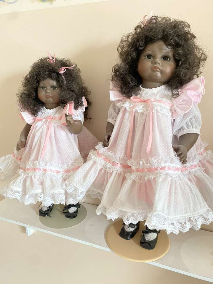 Porcelain Dolls Sisters