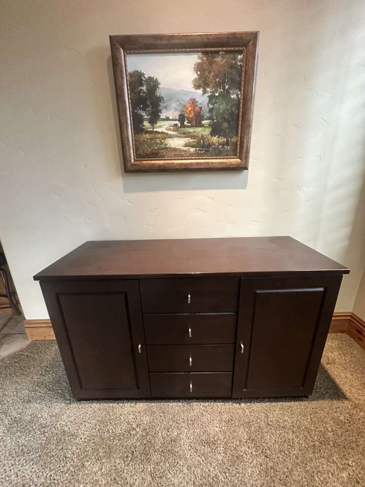 Brown Wood Dresser Console