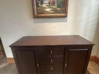 Brown Wood Dresser Console