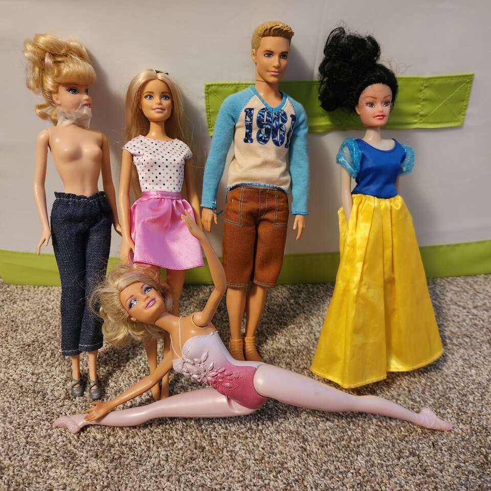 5 Barbies