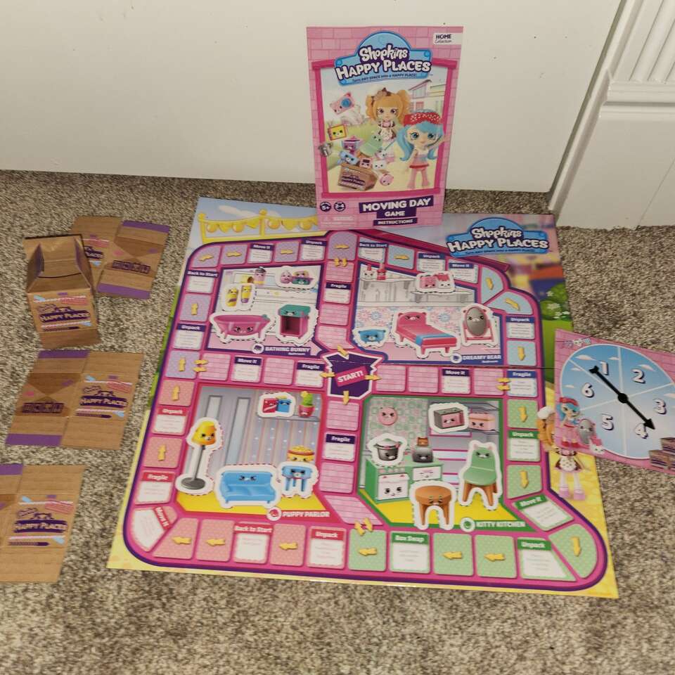 Shopkins Happy Places Moving Day Board Game