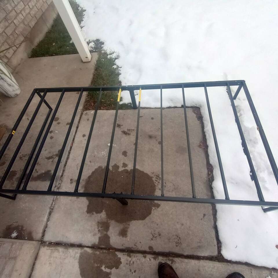 Twin bed and frame. Furniture