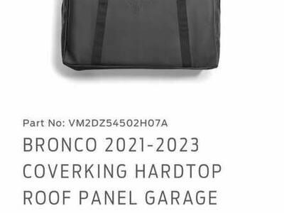 Ford Bronco Roof Panel Storage Bags