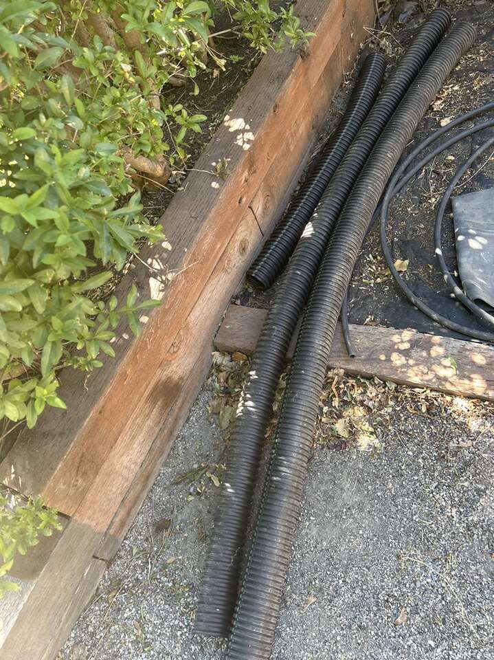 Perforated Drain Pipe 3.5 Inches In Diameter