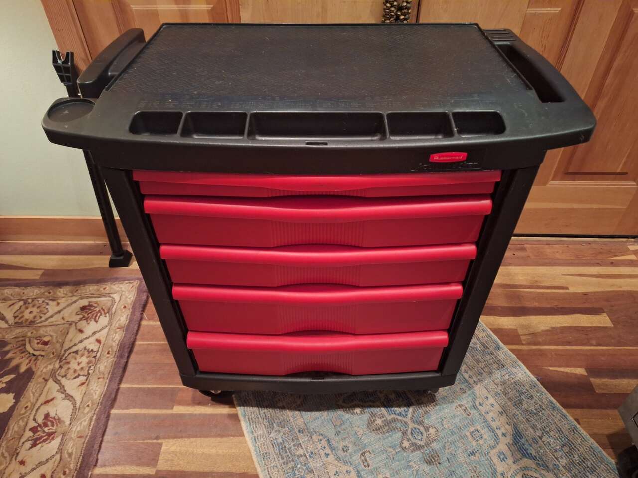 Rubbermaid Commercial Five-Drawer Mobile Workcenter