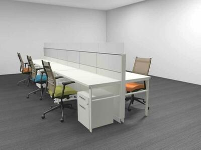 Benching Style Cubicles- Herman Miller Canvas