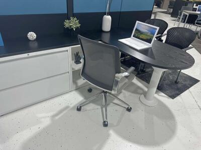 5x7 L-Shaped Bullet Desk