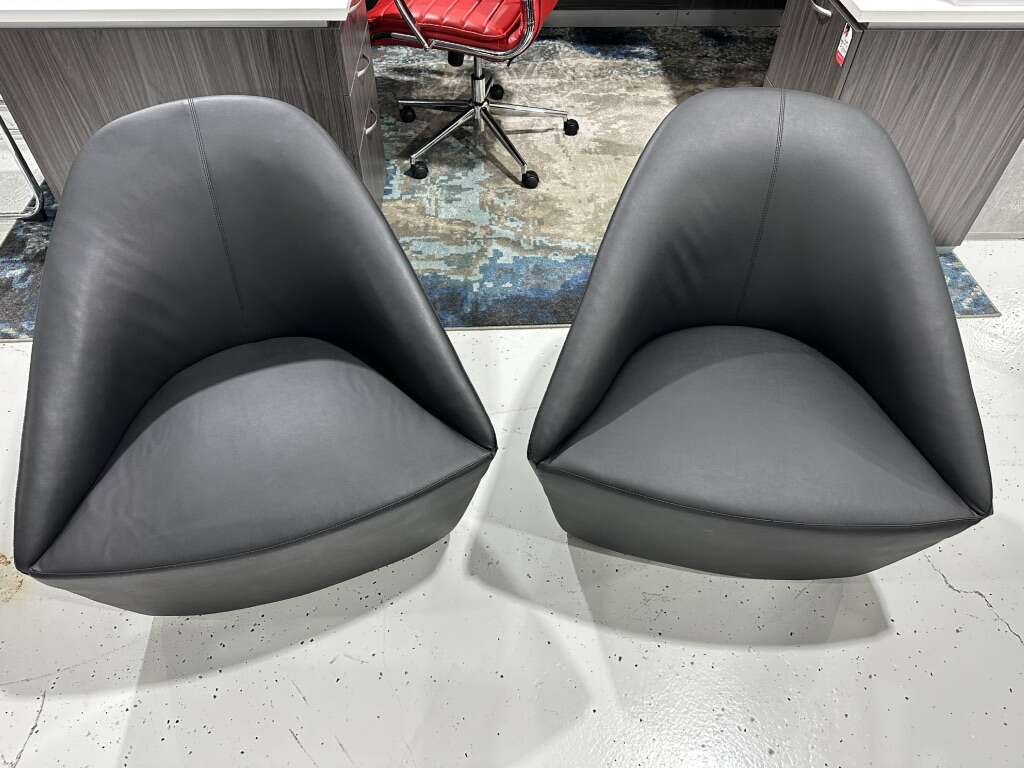 Black Leather Lounge Chairs